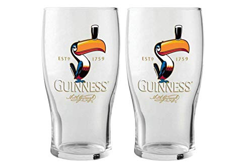 Guinness Toucan Pint Glass, 2 pack