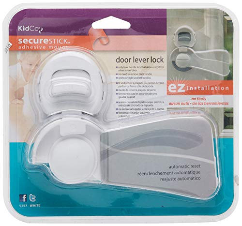 KidCo Door Lever Lock White