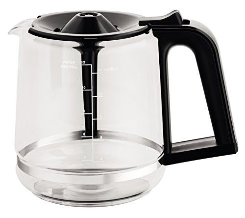 KRUPS XB112050 Replacement Carafe Compatible with EC3110 EC3130 EC3140, Capacity, 12 Glass Cups