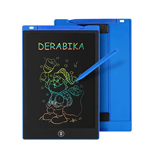 Derabika Boys Gifts, 11 Inch LCD Writing Tablet Doodle Board with Rainbow Color, Educational Toys for 3 4 5 6 Year Old Boys, Reusable Drawing Tablet Drawing Board (Blue)