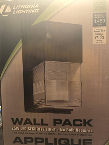 Lithonia Lighting OWP LED P1 50K 120 PE BZ M4 Outdoor Integrated LED Mount Wall Pack Light, Bronze