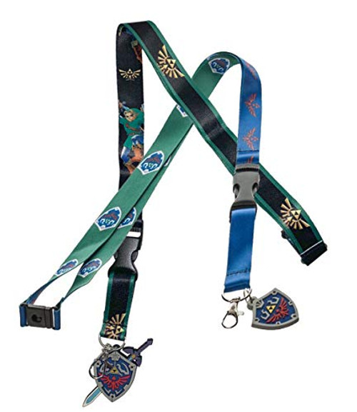 The Legend of Zelda Skyward Shield Lanyard 2 Piece Set
