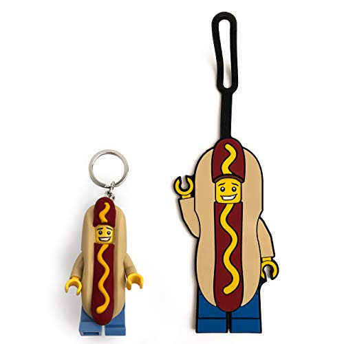 LEGO Minifigure Key Light & Luggage Tag Duo- Hot Dog Man