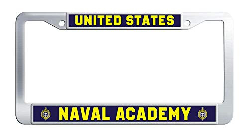 FukongCase United States Naval Academy License Plate Frame, US Navy Military Car License Plate Frame Holder