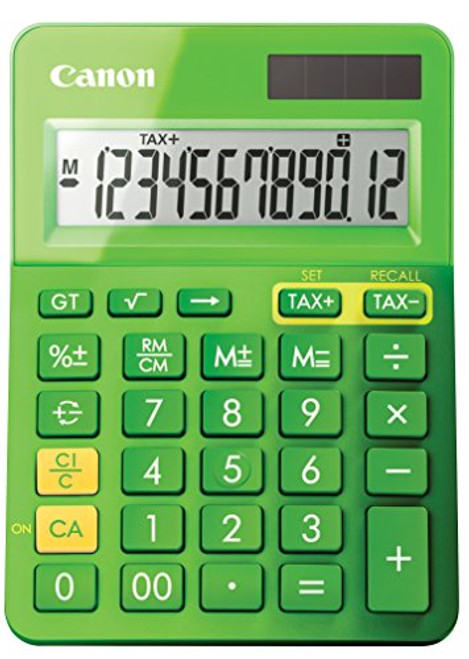 Canon Office Products 9490B017 LS-123K Desktop Basic Calculator, Metallic Green