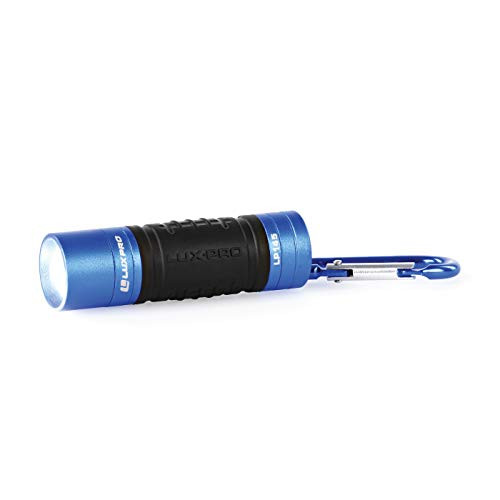 LUXPRO LP145 Focusing LED Keychain Flashlight with Matching Carabiner Clip (Blue)