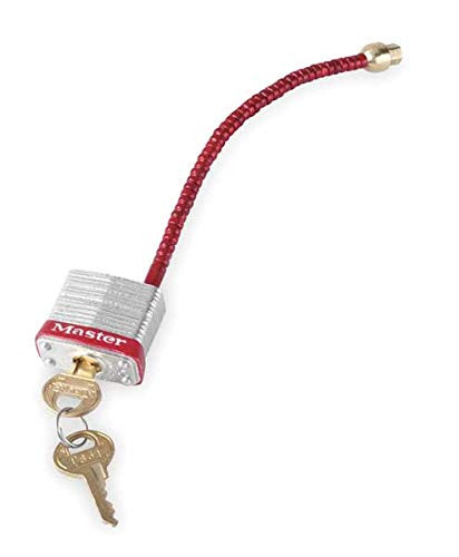 Master Lock 7C5RED Circuit Breaker Compact Padlock, Capacity, Volume, Aluminum, Red