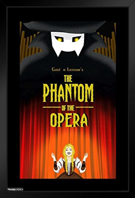 Pyramid America The Phantom of The Opera Gaston Leroux Black Wood Framed Art Poster 14x20 Pyramid America The Phantom of The Opera Gaston Leroux Black Wood Framed Art Poster 14x20