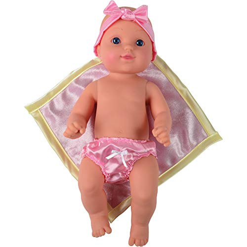 Constructive Playthings UNI-201 Children's 12" Baby Tender Touch Doll- White