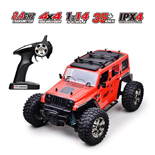 RC Cars Off-Road Remote Control Car 4WD 2.4Ghz Radio RC Rock Racer Electric Car 1/14 Scale RTR Hobby Toy, Remote Control Trucks High Speed Racing Monster RC Cars Off-Road Remote Control Car 4WD 2.4Ghz Radio RC Rock Racer Electric Car 1/14 Scale RTR Hobby Toy, Remote Control Trucks High Speed Racing Monster