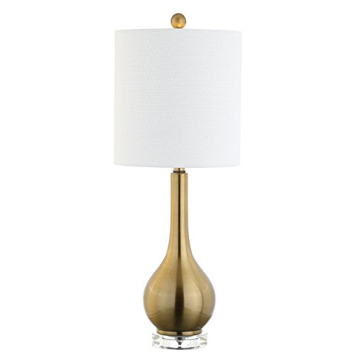 JONATHAN Y JYL5010A Dylan 25" Metal/Crystal Teardrop LED Table Lamp, Contemporary, Transitional, Traditional, Classic for Bedroom, Living Room, Office, Brass Gold JONATHAN Y JYL5010A Dylan 25" Metal/Crystal Teardrop LED Table Lamp, Contemporary, Transitional, Traditional, Classic for Bedroom, Living Room, Office, Brass Gold