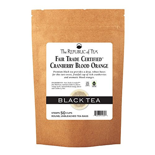 The Republic of Tea Cranberry Blood Orange Black Tea, 50 Tea Bags, Gourmet Blend The Republic of Tea Cranberry Blood Orange Black Tea, 50 Tea Bags, Gourmet Blend