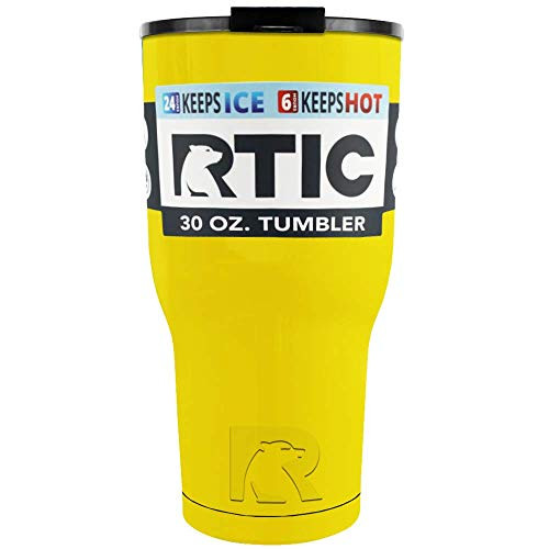 RTIC Yellow Gloss 30 oz Stainless Steel Tumbler Cup