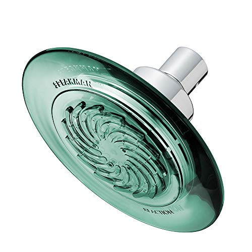 Speakman S-4001-E15 The Reaction 1.5 gpm Low Flow Shower Head, Green/Chrome
