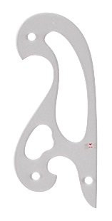 Alvin, Irregular Curve Transparent Ruler, Drafting Drawing Measuring Tool - 7-inches