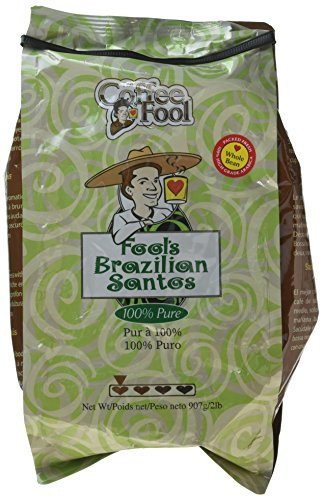 The Coffee Fool Brazilian Santos, Whole Bean, 2 Pound