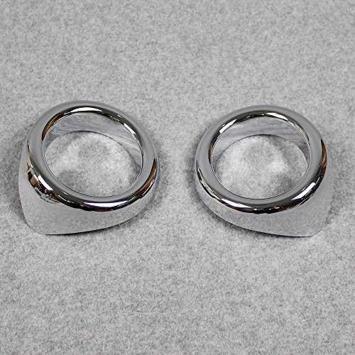 Rqing For Subaru 2018 New XV/Crosstrek Chrome ABS Front Fog Light Ring Cover Trims