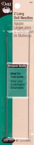 Dritz 154 Doll Hand Needles, Long, 5-Inch (2-Count)