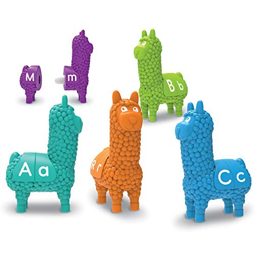 Learning Resources Snap-n-Learn Llamas, Early ABCs, Early Alphabet Recognition, Fine Motor Toy, Ages 18 mos+