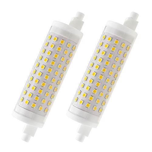 R7s LED Bulb 118mm - Attaljus R7s J Type LED Bulb Dimmable Flood Light, 15W 150W Halogen Bulbs Equivalent, J118 Double Ended LED Bulb, Warm White 3000K Floodlight (2 Packs)