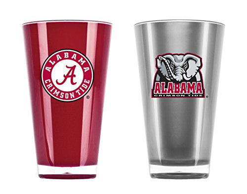 NCAA Alabama Crimson Tide 20oz Insulated Acrylic Tumbler Set of 2 NCAA Alabama Crimson Tide 20oz Insulated Acrylic Tumbler Set of 2