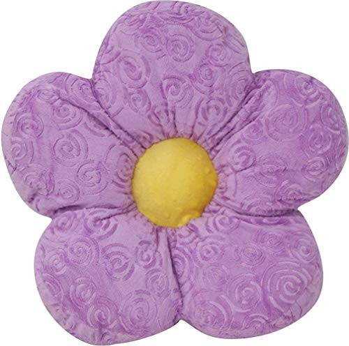 Snuggle Stuffs 15" Minky Flower Lavender Throw Pillow
