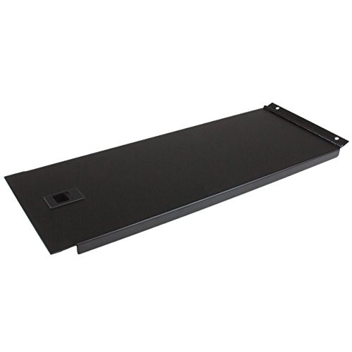 StarTech.com Blanking Panel - 4U - Hinged Rack Panel - 19in - Steel - Black - TAA Compliant - Tool-less Installation