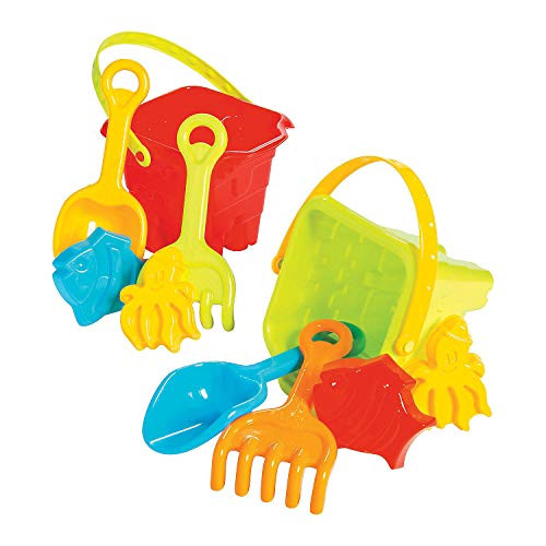 Fun Express Pre Packed Beach Toy Buckets - Toys - Active Play - Beach Toys - 1 Piece
