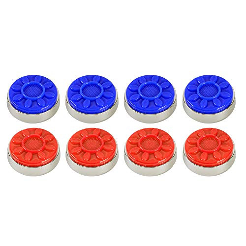 G&S Shuffleboard Pucks for Pro Shuffleboard Table, Pattern Shuffleboard Puck 2-5/16" (58mm), Set of 8, Red and Blue