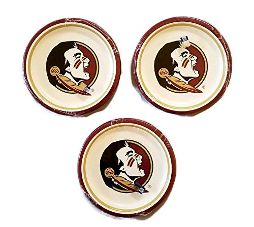 NCAA Creative Converting Florida State Seminoles Party Bundle 9" Plates (24)