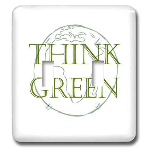 3dRose lsp_42794_2 Think Green Planet Earth Toggle Switch