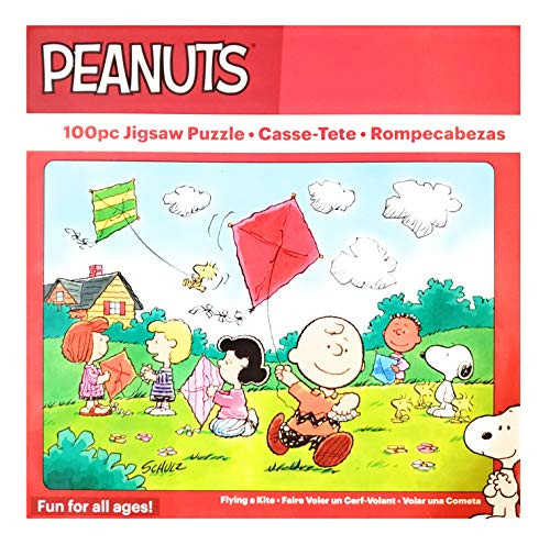 Peanuts Classic 100-Piece Jigsaw Puzzle - Flying a Kite