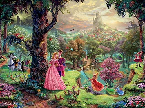 Ceaco Thomas Kinkade Disney Sleeping Beauty Jigsaw Puzzle, 1500 Pieces