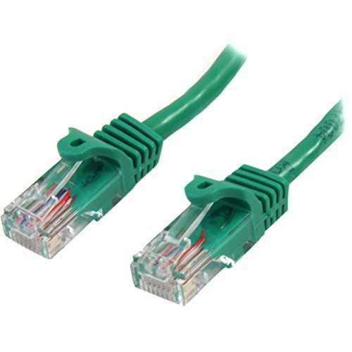 StarTech.com Cat5e Ethernet Cable - 25 ft - Green- Patch Cable - Snagless Cat5e Cable - Long Network Cable - Ethernet Cord - Cat 5e Cable - 25ft (45PATCH25GN)