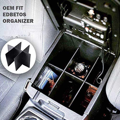 EDBETOS Center Console Organizer Insert Dividers for Toyota Tacoma 2016 2017 2018 2019 2020 3rd Gen Tacoma Accessories Armrest Interlock Secondary Storage ABS Material