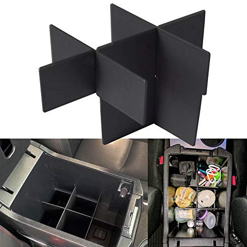 EDBETOS Center Console Organizer Insert Dividers for Toyota 4Runner 2010-2020 5th Gen 4Runner Accessories Armrest Interlock Secondary Storage ABS Material