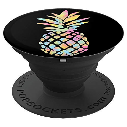 Pineapple Watercolor Summer Beaches Tropical Fruit Pineapple PopSockets Grip and Stand for Phones and Tablets