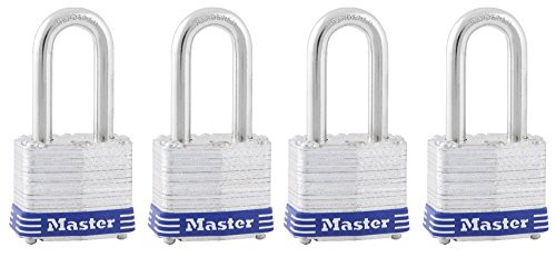 Master Lock Padlock, Laminated Steel Lock, 1-9/16 in. Wide, 3QLF (Pack of 4-Keyed Alike) Master Lock Padlock, Laminated Steel Lock, 1-9/16 in. Wide, 3QLF (Pack of 4-Keyed Alike)