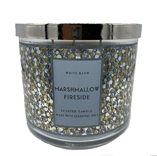 White Barn Bath & Body Works 3-Wick Scented Candle in Marshmallow Fireside (2019)