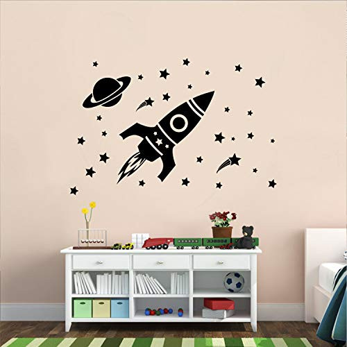 Vinyl Wall Art Decal - Outer Space Set - 26" x 22.5" - Trendy Motivational Good Vibes Cute Quote Sticker for Home Bedroom Kids Room Playroom Nursery Daycare School Classroom Decor Vinyl Wall Art Decal - Outer Space Set - 26" x 22.5" - Trendy Motivational Good Vibes Cute Quote Sticker for Home Bedroom Kids Room Playroom Nursery Daycare School Classroom Decor