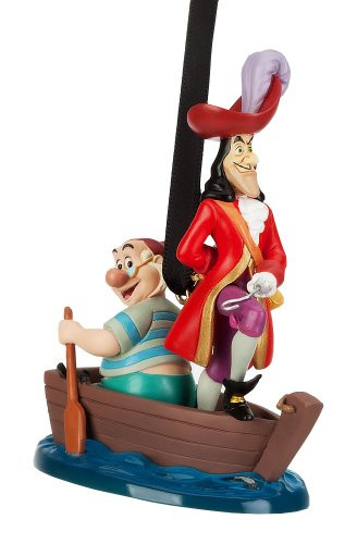 Disney Store Captain Hook and Mr. Smee Sketchbook Ornament Figurine from Peter Pan