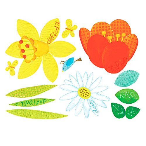 Wallies Wall Decals, Flower Garden Wall Stickers