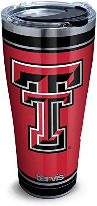 Tervis Texas Tech Red Raiders Campus Stainless Steel Insulated Tumbler with Clear and Black Hammer Lid, 30 oz, Silver Tervis Texas Tech Red Raiders Campus Stainless Steel Insulated Tumbler with Clear and Black Hammer Lid, 30 oz, Silver