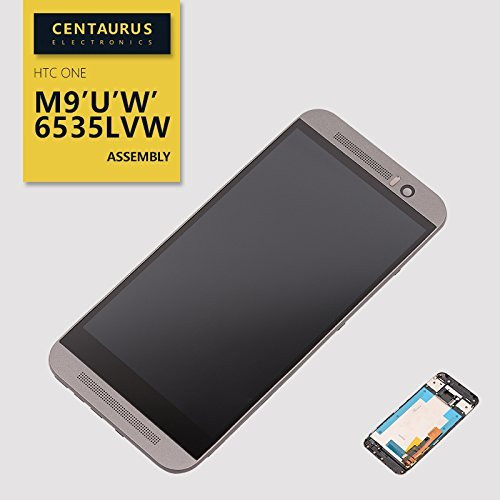 New For HTC One M9 M9U M9W HTC6535LVW Touch Screen Digitizer LCD Display Frame Replacement Gray US