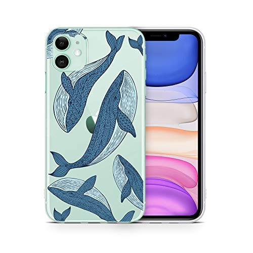 iPhone 11 Pro Max Case by Case Yard Fit for iPhone 11 Pro Max 6.5-Inch [ 2019 Release ] Shock-Absorption iPhone 11 Pro Max Case Clear iPhone 11 Pro Max Clear iPhone 11 Pro Max Case Cute Blue Whales