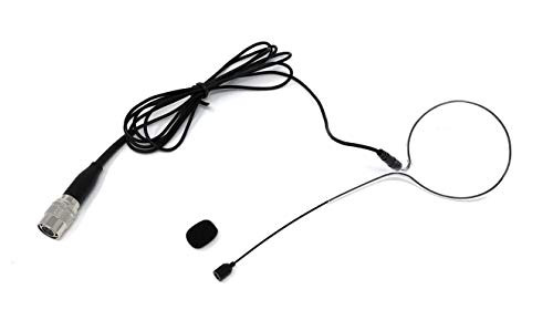 Single Earhook Headset Microphone w/ 4 pin mini XLR for Audio Technica Wireless