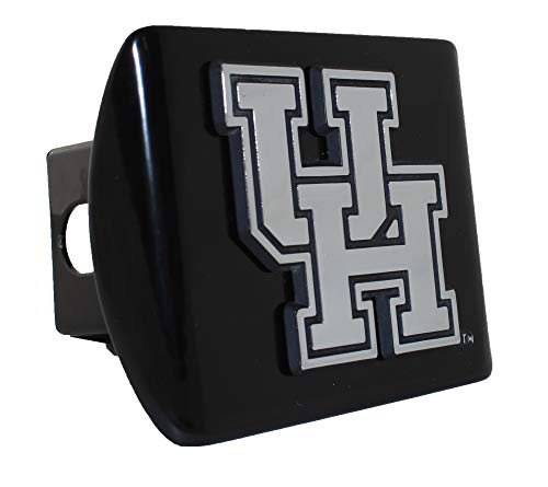 AMG Auto Emblems University of Houston Cougar Metal Emblem (Updated Logo) on Black Metal Hitch Cover AMG Auto Emblems University of Houston Cougar Metal Emblem (Updated Logo) on Black Metal Hitch Cover