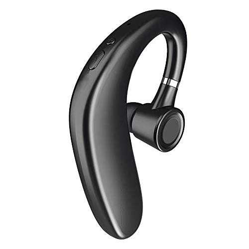 Bluetooth Headset, FimiTech Wireless Earpiece V5.0 Ultralight Hands Free Business Earphone with Mic for Business/Office/Driving (Black)
