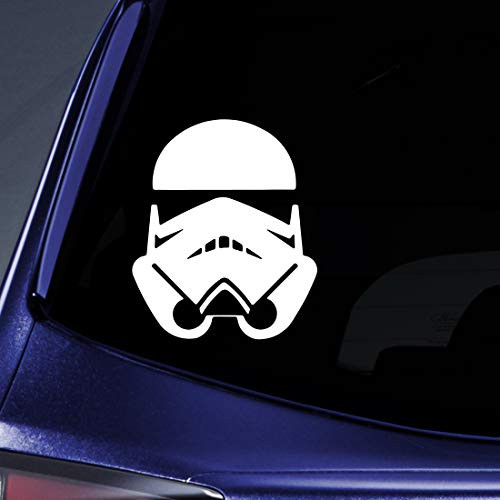 Bargain Max Decals - Stormtrooper Imperial - Sticker Decal Notebook Car Laptop 6" (White)