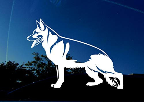 German Shepherd -Dog Vinyl Decal for Cars- GSD- Facing Left German Shepherd -Dog Vinyl Decal for Cars- GSD- Facing Left
